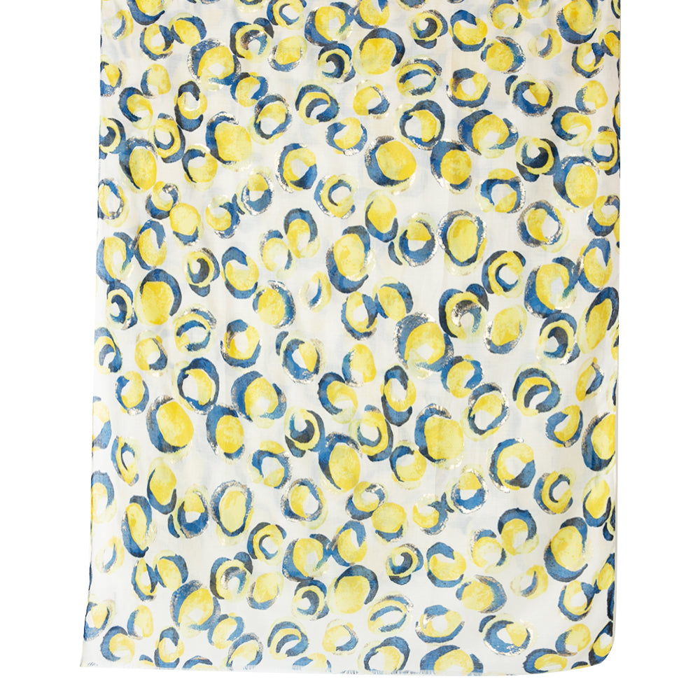 Lemon Block Print Scarf